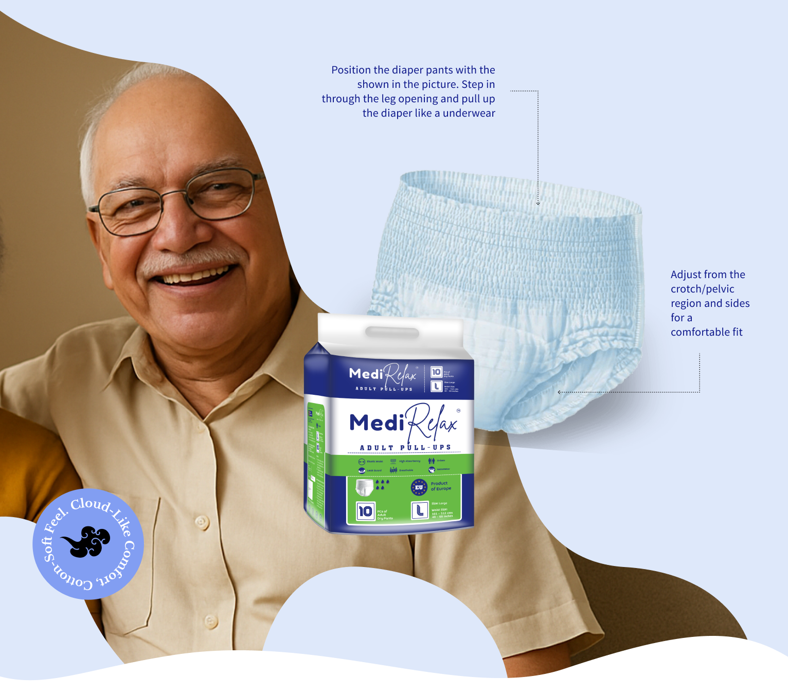 MediRelax Adult Diaper Pants  Banner Desktop
